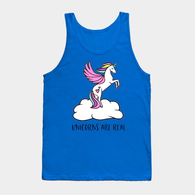 Funny Cute Unicorn Lover Quotes Tank Top by Squeak Art